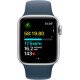 Смартгодинник Apple Watch SE GPS 40mm Silver Aluminium Case with Storm Blue Sport Band – M/L