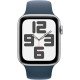 Смартгодинник Apple Watch SE GPS 44mm Silver Aluminium Case with Storm Blue Sport Band – M/L