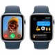 Смартгодинник Apple Watch SE GPS 44mm Silver Aluminium Case with Storm Blue Sport Band – M/L