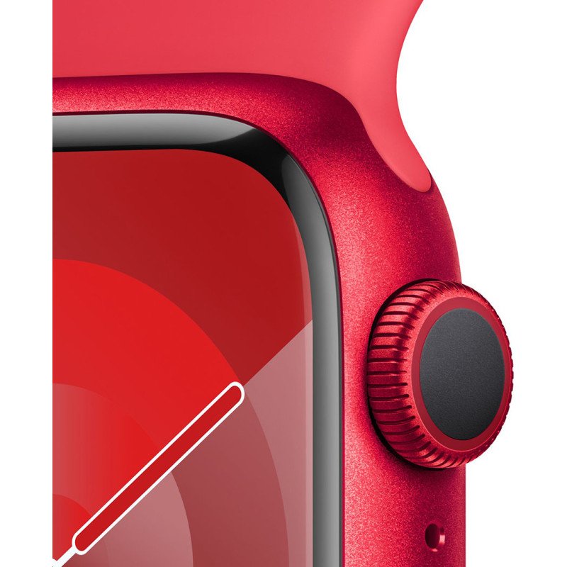 Смартгодинник Apple Watch Series 9 GPS 41mm RED Aluminium Case with RED Sport Band – S/M