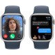 Смартгодинник Apple Watch Series 9 GPS 41mm Silver Aluminium Case with Storm Blue Sport Band – M/L
