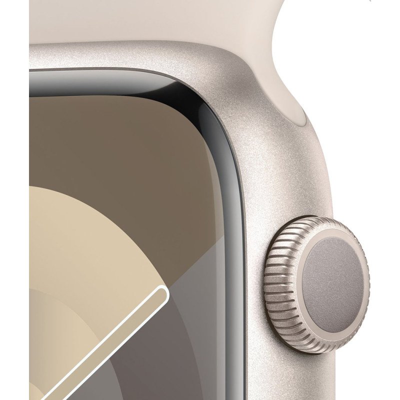 Смартгодинник Apple Watch Series 9 GPS 45mm Starlight Aluminium Case with Starlight Sport Band – S/M
