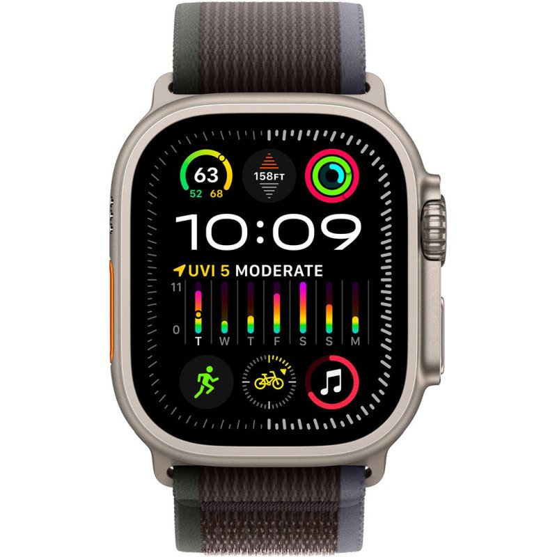 Смартгодинник Apple Watch Ultra 2 GPS + Cellular, 49mm Titanium Case with Blue/Black Trail Loop – M/L