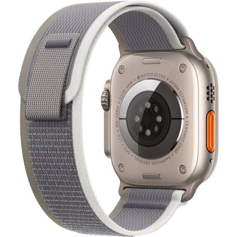 Смартгодинник Apple Watch Ultra 2 GPS + Cellular, 49mm Titanium Case with Green/Grey Trail Loop – M/L